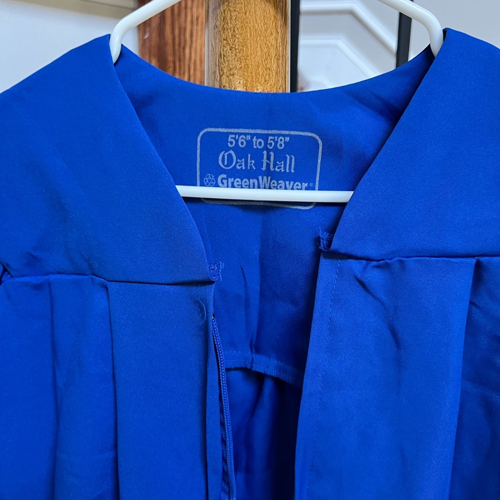 Graduation gown blue